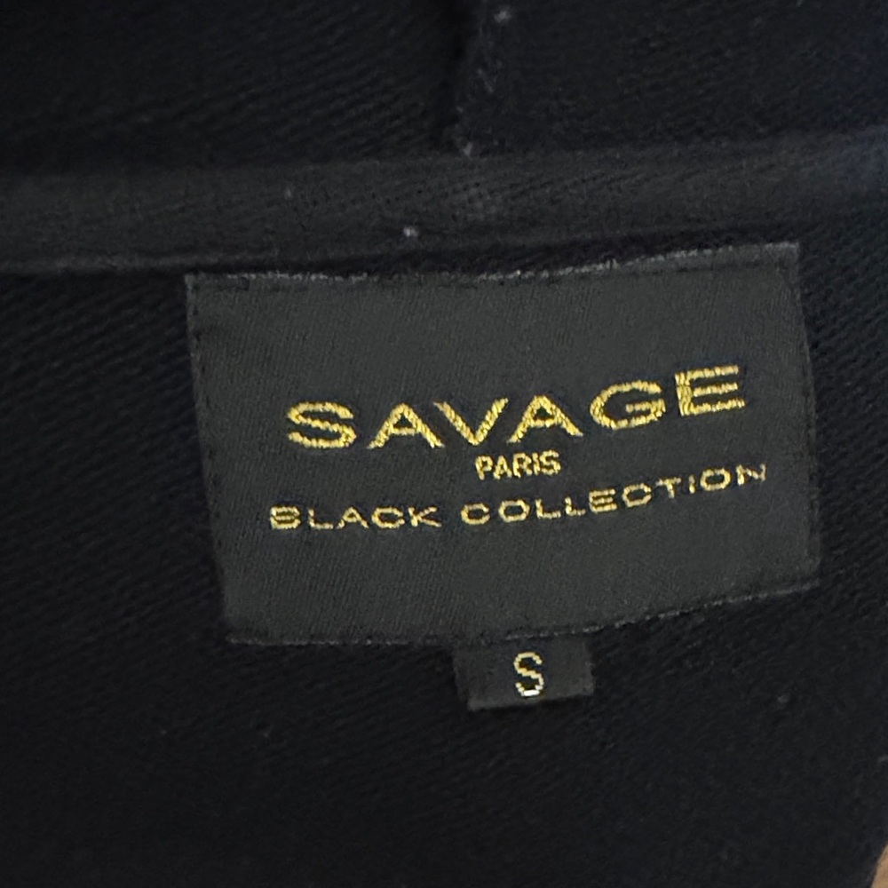 Savage Paris Black Open Front Jacket - Picture 7 of 7